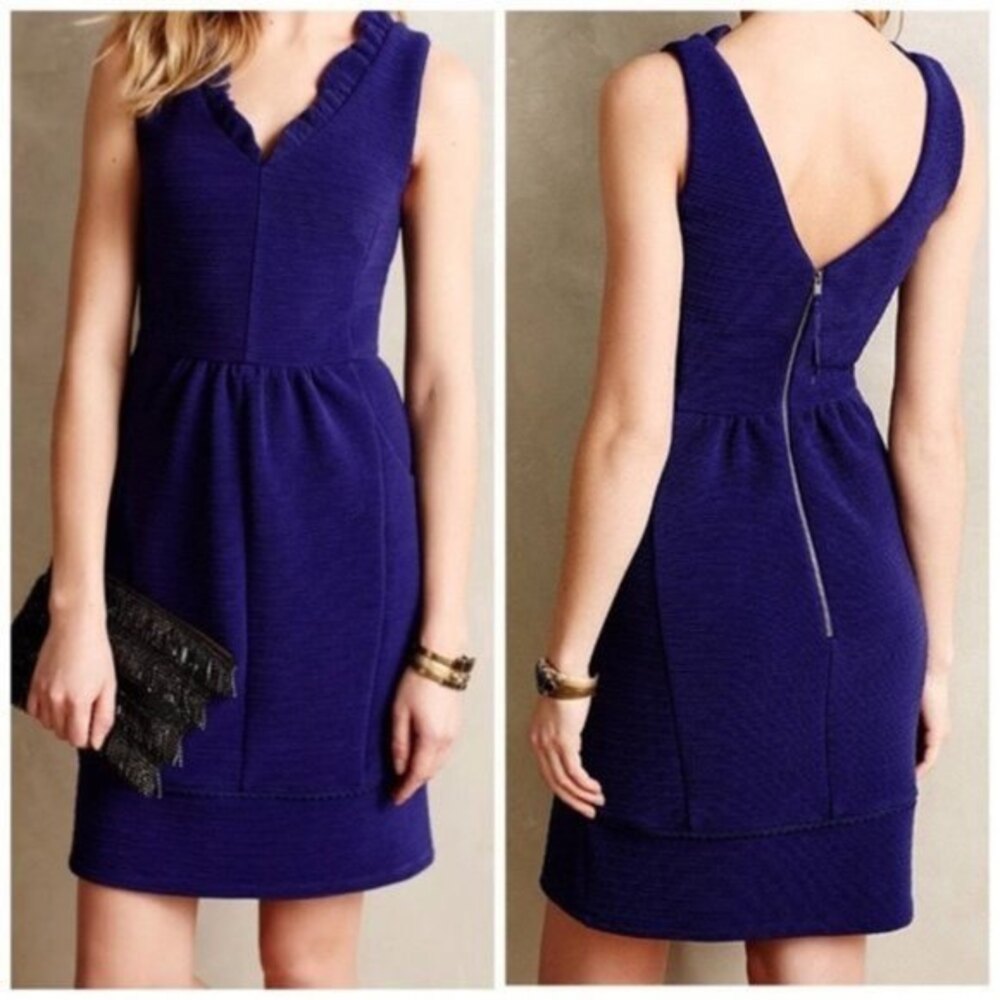 Anthropologie Maeve Ruffled Ottoman Tank Dress XS